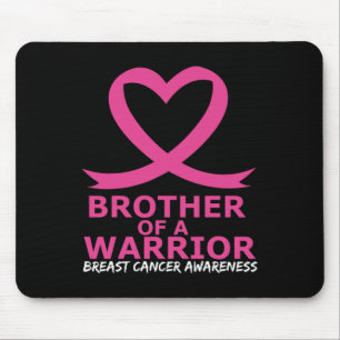 Brustkrebs Bruderschaft eines kriegerischen rosa H Mousepad