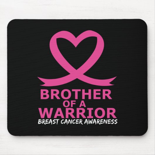 Brustkrebs Bruderschaft eines kriegerischen rosa H Mousepad (Vorne)