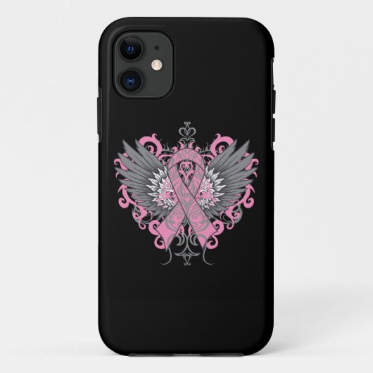 Brustkrebs Coole Wings Case-Mate iPhone Hülle (Rückseite)