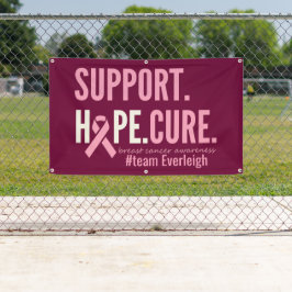 Brustkrebs Custom Personalisiert Banner Sign