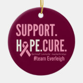 Brustkrebs Custom Personalisiert Ornament Holiday (Vorne)