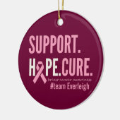 Brustkrebs Custom Personalisiert Ornament Holiday (Links)