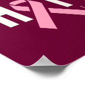 Brustkrebs Custom Personalisiert Poster Prints (Ecke)
