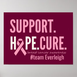 Brustkrebs Custom Personalisiert Poster Prints