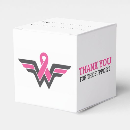 Brustkrebs Danke für die Geschenkboxen zur Unterst Geschenkschachtel (Vorderseite)