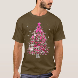 Brustkrebs - Dekoration Weihnachtsbaum S T-Shirt