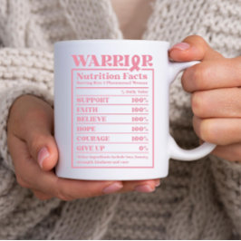 Brustkrebs des Kriegers Kaffeetasse