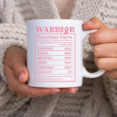 Brustkrebs des Kriegers Kaffeetasse