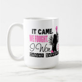 Brustkrebs des Überlebend-22 Kaffeetasse (Links)