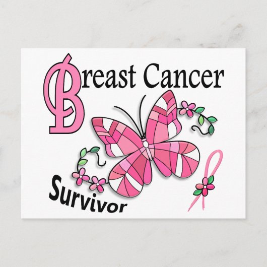 Brustkrebs des Überlebend-6 Postkarte (Vorderseite)