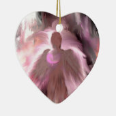 Brustkrebs-Engel Keramikornament (Rechts)