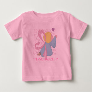 Brustkrebs-Engels-kundengerechter Säuglings-T - Baby T-shirt