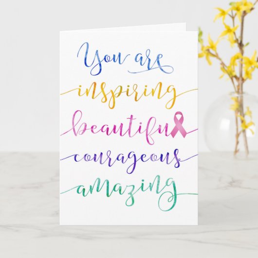 Brustkrebs - erinnern Sie sich, an wem Sie sind Karte (Gelbe Blume)