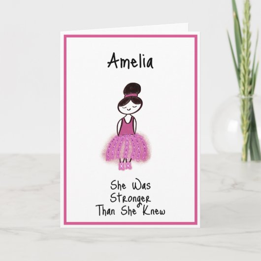 Brustkrebs-Ermutigung Karte (Vorderseite)