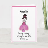 Brustkrebs-Ermutigung Karte (Vorderseite)