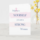 Brustkrebs-Ermutigungs-Karte Karte (Gelbe Blume)