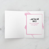 Brustkrebs-Ermutigungskarte für sie Karte (Innenseite)