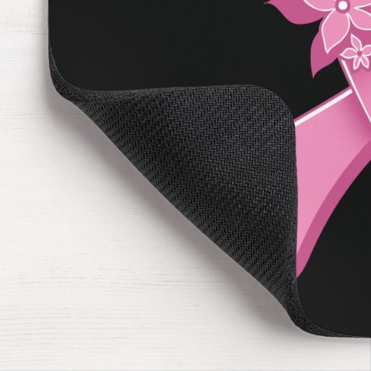 Brustkrebs Es gibt immer Hoffnung Blumenhoffen Mousepad (Ecke)