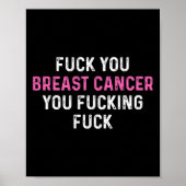 Brustkrebs Fick Brustkrebs Bewusstsein Poster (Vorne)