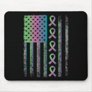 Brustkrebs-Flag-Sensibilisierungskampagne Geschenk Mousepad