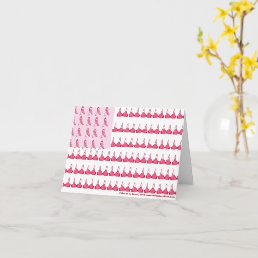 Brustkrebs-Flaggen-Schluss Karte (Gelbe Blume)