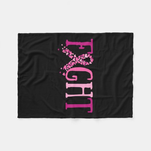 Brustkrebs Fleecedecke (Vorderseite (Horizontal))