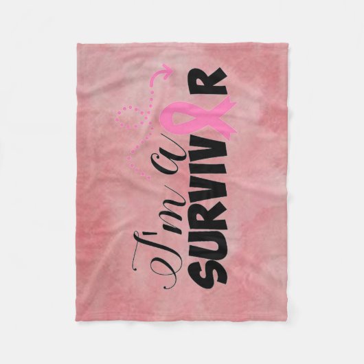 Brustkrebs Fleecedecke (Vorderseite)