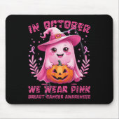 Brustkrebs Frauen Halloween im Oktober tragen wir Mousepad (Vorne)