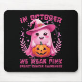 Brustkrebs Frauen Halloween im Oktober tragen wir Mousepad (Vorne)
