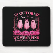 Brustkrebs Frauen Halloween im Oktober tragen wir Mousepad (Vorne)