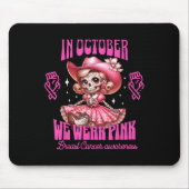 Brustkrebs Frauen Halloween im Oktober tragen wir Mousepad (Vorne)
