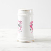 Brustkrebs FRIEDEN, LIEBE, eine HEILUNG 1 (Mutter) Bierglas (Mittel)