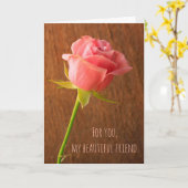 Brustkrebs für die Freundschaftskarte Karte (Gelbe Blume)