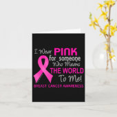 Brustkrebs für jemanden, der die Welt mit Karte (Gelbe Blume)