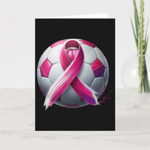 Brustkrebs-Fußball Byll Pink Ribbon Kick für eine  Karte