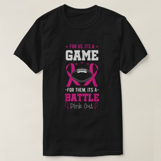 Brustkrebs Fußball Rugby Coach Survivor Pink R T-Shirt (Design vorne)