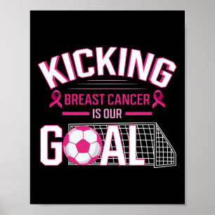 Brustkrebs-Fußball-Siegel "Goal Pink Ribbon Mammog Poster