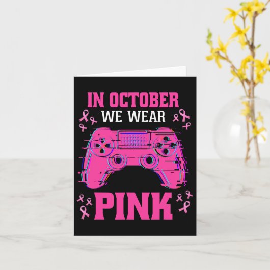 Brustkrebs Gaming Kids Jungen Jugend 1 Karte (Gelbe Blume)