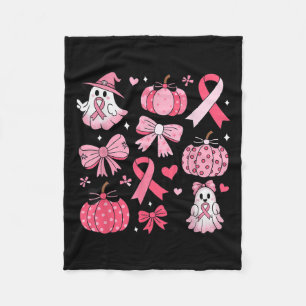 Brustkrebs Geist-Koquette-Bow Pink Pumpkin Hall Fleecedecke