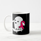 Brustkrebs Ghost Halloween rosa Brustkrebs A Kaffeetasse (Links)