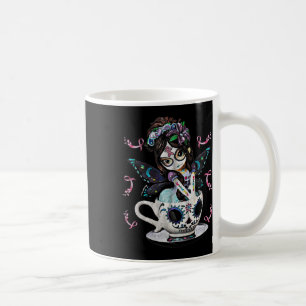 Brustkrebs Girl Sugar Skull Kostüm Halloween G Kaffeetasse