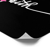 Brustkrebs-Glaube Brustkrebs Sensibilisierung für Poster (Ecke)