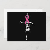 Brustkrebs-Glaube Brustkrebs Sensibilisierung für Postkarte (Vorne/Hinten)