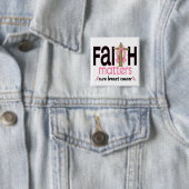 Brustkrebs-Glauben-Angelegenheits-Kreuz 1 Button (Beispiel)