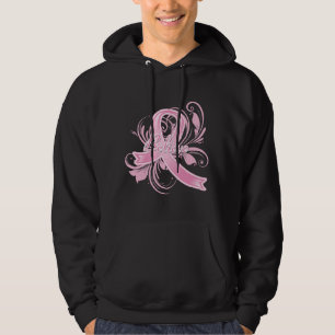 Brustkrebs glauben blühen Band Hoodie