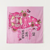 Brustkrebs-Gnome-Band Wandteppich (Vorderseite (Horizontal))