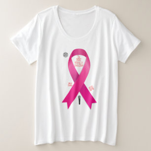 Brustkrebs Große Größe T-Shirt