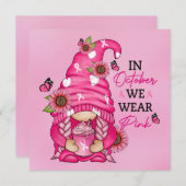 Brustkrebs - Grußkarte Mitteilungskarte (Vorne/Hinten)