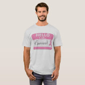 Brustkrebs Hallo Ich bin ein Überlebender T-Shirt (Vorne ganz)