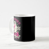 Brustkrebs-Halloween-Bewusstsein Kaffeetasse (Vorderseite Links)